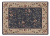 Nourison Zanibar Vines of Flowers Navy 2.0-Feet by 2.9-Feet  Polyacrylic Area Rug