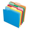 Pendaflex 1521/3ASST Pendaflex 2-Tone File Folders, 1/3 Cut, Top Tab, Letter, 4 Asst Colors, 100/Box