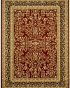 Safavieh Lyndhurst Collection LNH214A Area Rug, 4-Feet by 6-Feet, Red and Black