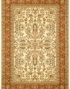 Safavieh Lyndhurst Collection LNH214R Ivory and Rust Square Area Rug, 8-Feet