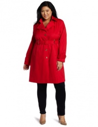 Calvin Klein Women's Plus-Size Tomato Trench