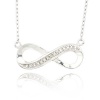 Sterling Silver Diamond Accent Infinity Necklace