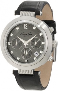 Kenneth Cole New York Men's KC1878 Classic Heritage Series Round Chronograph Classic Sub-Eye Grey Watch