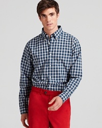 A bold check adorns this classic button-down shirt from Jack Spade.