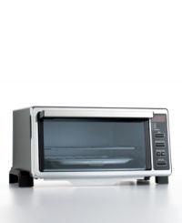 This stylish toaster oven is a versatile countertop cook that lets you bake, broil, toast, keep food warm and, most importantly, relish the cooking experience with user-friendly controls that make every task easier. One-year warranty. Model DO400-RW.