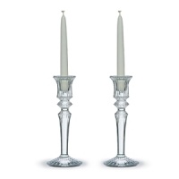 A companion to the Mille Nuits collection of stemware and table accessories, the Mille Nuits Candlesticks will suit both traditional and contemporary settings. Baccarat's peerless quality and beauty will also suit any room in the home, bedroom to dining room.