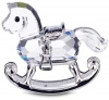 Swarovski Rocking Horse Figurine, rhodium-plated