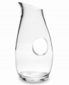 Modern style meets everyday function in this fashionable pitcher. A beautiful addition to the Tuscany stemware and barware collection from Lenox, this intriguing yet graceful piece features a smooth pierced handle design.