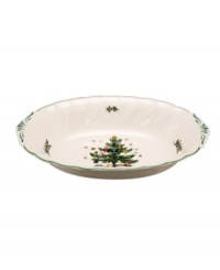 As your family and friends gather around the holiday table, serve up something special in Nikko's Happy Holidays oval vegetable bowl. Coordinating holiday dinnerware and dishes available.