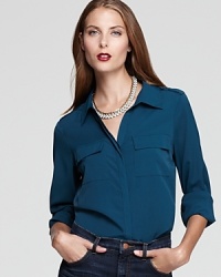 Add this classically-structured Sanctuary shirt to your work week repetoire or dress up jeans on date nights.