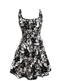 RALPH LAUREN Women's Matisse Floral Dress-BLACK/WHITE-14P