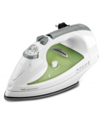 Work wrinkles out in an instant with Black & Decker's advanced Smart Steam™ technology. This intelligent iron generates just the right amount of steam for the fabric type selected, then delivers fast and easy ironing with its nonstick-coated soleplate. One-year warranty. Model ICR500.