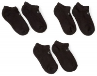 Champion Boys 8-20 Six Pack No Show Socks, Black, Large