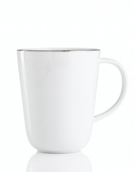 Simply elegant from Charter Club dinnerware. Dishes, like this Platinum Fine Line Round mug, are for everyday meals but have a banded edge that shines on formal tables. A flawless choice for every occasion.