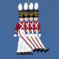 The Rockettes Toy Soldier Christmas Ornament - Glittering Holiday Decoration