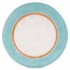 Fitz and Floyd Carissa Paisley 10-3/4-Inch Dinner Plate, Blue