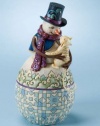 Jim Shore Friendship Keeps Us Warm Classic Snowman with Cat Figurine