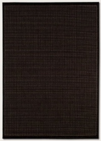 Couristan 1001/2000 Recife Saddle Stitch Black/Cocoa Rug, 3-Feet 9-Inch by 5-Feet 5-Inch