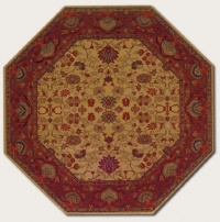 Couristan 3773/4874 Everest Tabriz/Harvest Gold 5-Feet 3-Inch Octagon Rug