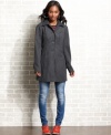 Arm yourself against frigid temps in Jou Jou's thigh-length wool-blend coat.