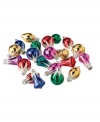 Candy-colored assortment of 12 miniature glass ornaments by Midwest inspires fun and excitement into holiday decorating.