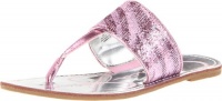 Jessica Simpson Millie Thong (Little Kid/Big kid),Pink Zebra Print,13 M US Little Kid