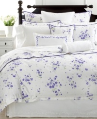 Style is in bloom with Martha Stewart Collection's Trousseau Violets bedskirt, featuring elegantly embroidered white blossoms on a field of soft cotton. (Clearance)