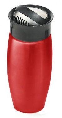 Metrokane Houdini Flip Top Cocktail Shaker, Candy Apple Red