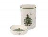 Spode Christmas Tree Sculpted Wine Caddy and Coaster