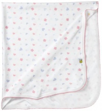 Noa Lily Baby-Girls Newborn Blanket with Butterflies, White, One Size