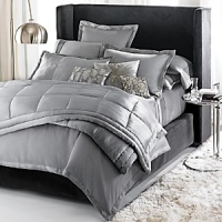 A burst of sparkle adds a luxurious touch to finish the look of your bed.