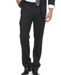 Keep your upscale style crisp with these flat-front pants from INC International Concepts.