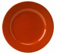 Waechtersbach Effect Glaze Orange Peel Rimmed Dinner Plates, Set of 4