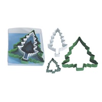 Dress My Cupcake DMC41CC1827 Christmas Tree 3-Piece Cookie Cutter Set