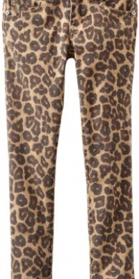 Jolt Girls 7-16 Leopard Skinny Fit Pant, Beige, 10