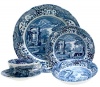 Spode Blue Italian Earthenware 5-Piece Dinnerware Place Setting With Cereal, Service for 1