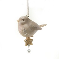 Enesco Foundations Believe Bird with Star Ornament, 3.35-Inch