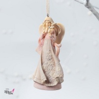 Enesco Foundations Breast Cancer Awareness Angel Ornament, 4-1/2-Inch