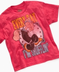 He'll have no problem picking up the pace of playing in this fun graphic t-shirt from Epic Threads. (Clearance)