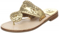 Jack Rogers Hamptons Thong Sandal (Toddler/Little Kid/Big Kid),Gold,4 M US Big Kid