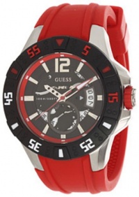 Guess Red Masculine Sport Color Men's watch #U0034G1