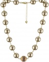 Carolee Plum Pudding Gold-Tone Purple Color Pearl Necklace