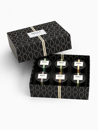 EXCLUSIVELY AT SAKS. These six top-selling fragrances make the perfect gift: Bamboo, Grapefruit, Wasabi Pear, Orange Blossom, Moroccan Amber, Moss & Mint. Six 0.95 oz. candles. 