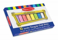 Melissa & Doug 10 Jumbo Triangular Chalk Sticks