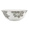 Lenox 822839 Silver Applique Serve Bowl, White