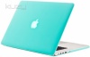 Kuzy - NEWEST Apple MacBook Pro 15.4 with Retina Display A1398 Teal / Turquoise Hot BLUE Rubberized Hard Case Cover Aluminum Unibody 15-Inch (NEWEST VERSION)