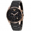 Emporio Armani Men's Black Silicone Watch AR5905