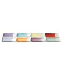 Designed to commemorate Royal Doulton's founding year, these 1815 trays are crafted using traditional technique and embossed with an 1815 mark. Colorful half-dipped glazes give basic porcelain an artisan feel.