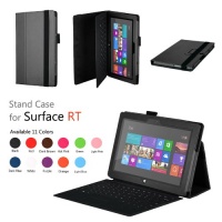 Elsse (TM) Premium Folio Case with Stand for Microsoft Surface Windows 8 RT (Does not fit Windows 8 Pro Version) - Black