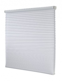 Redi Shade Z00C6041400 Simple Fit Made to Width Custom Cordless Honeycomb Cellular Shades, 60 1/2 -Inch by 72-Inch, Snow Light Filtering